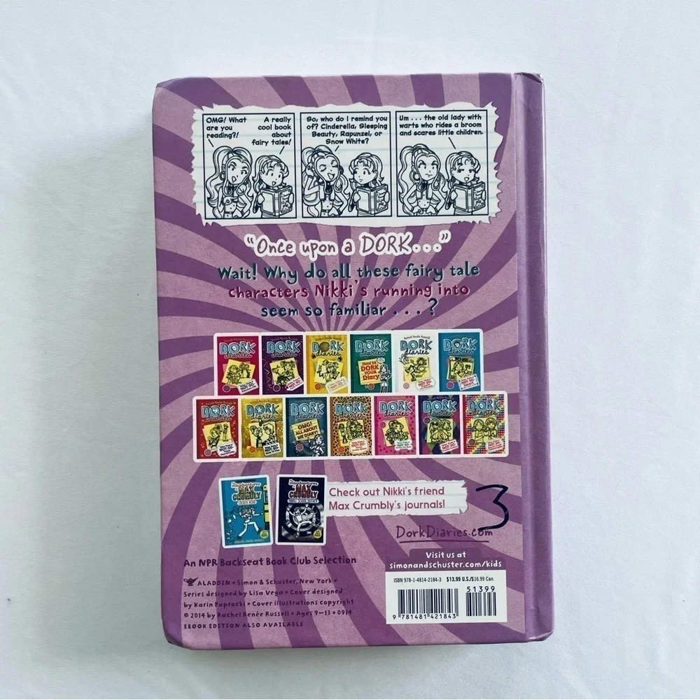 Lot of 4 Girls' Books: Dork Diaries by Rachel Renee Russell